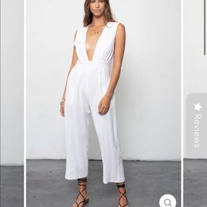 STILLWATER San Ynez White jumpsuit Sz Med